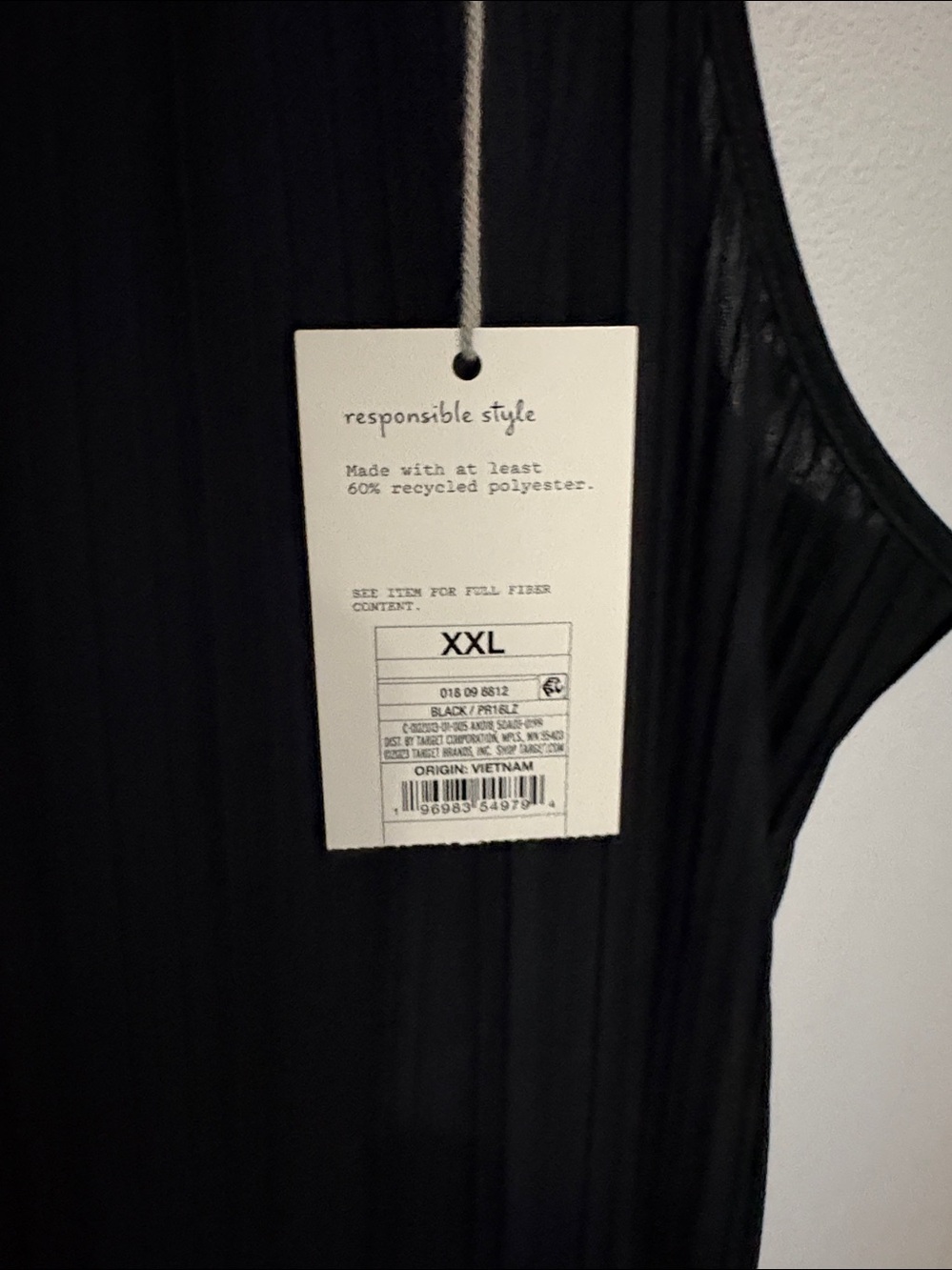 a new day sleeveless plissé maxi dress fine vertical pleats thin spaghetti strap - Picture 6 of 9